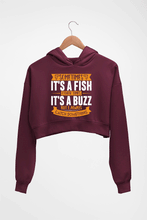 Load image into Gallery viewer, Fishing Crop HOODIE FOR WOMEN-Maroon-Ektarfa.online
