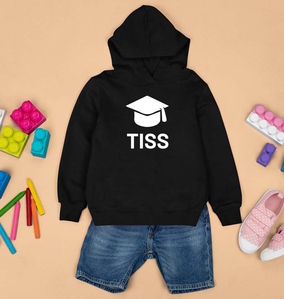 Tata Institute of Social Sciences (TISS) Kids Hoodie for Boy/Girl-Black-Ektarfa.online