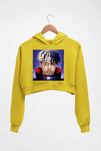 Load image into Gallery viewer, Lil Uzi Vert (LUV) Crop HOODIE FOR WOMEN-Mustard Yellow-Ektarfa.online
