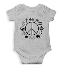 Load image into Gallery viewer, Peace Religious Symbols Kids Romper For Baby Boy/Girl-Grey-Ektarfa.online
