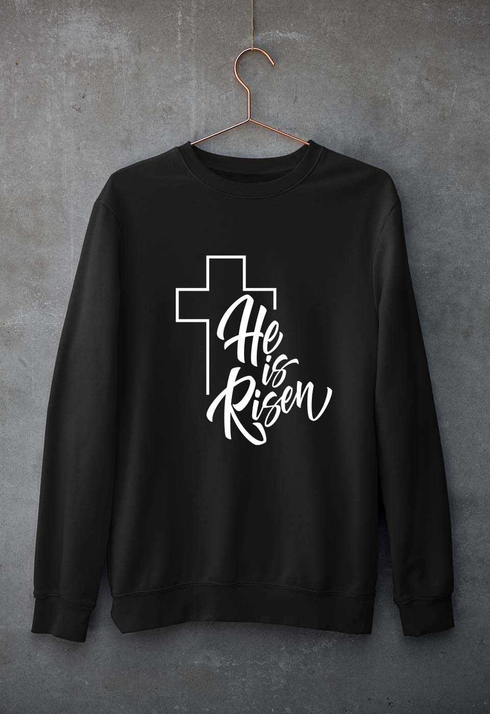 Christian Unisex Sweatshirt for Men/Women-Black-Ektarfa.online