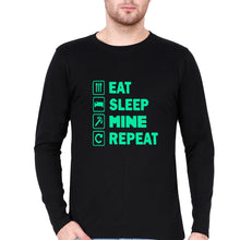 Load image into Gallery viewer, Minecraft Full Sleeves T-Shirt for Men-Black-Ektarfa.online

