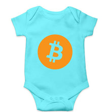 Load image into Gallery viewer, Cryptocurrency Bitcoin Kids Romper For Baby Boy/Girl-Sky Blue-Ektarfa.online
