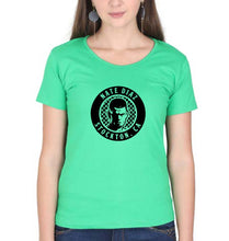 Load image into Gallery viewer, Nate Diaz UFC T-Shirt for Women-Flag Green-Ektarfa.online
