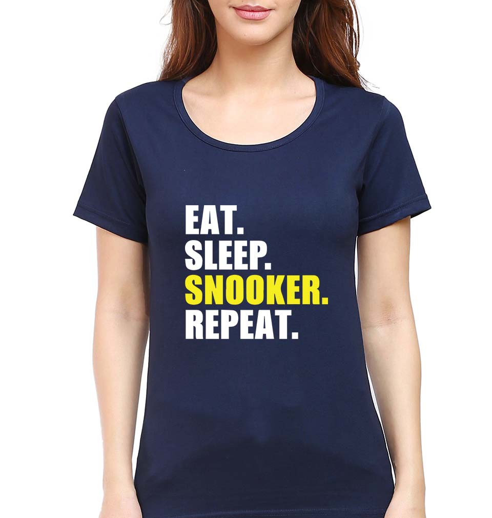 Snooker T-Shirt for Women-Navy Blue-Ektarfa.online