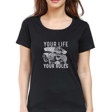 Load image into Gallery viewer, Skull T-Shirt for Women-Black-Ektarfa.online
