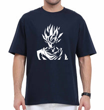 Load image into Gallery viewer, Anime Goku Oversized T-Shirt for Men-Navy Blue-Ektarfa.online
