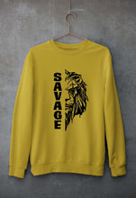 Load image into Gallery viewer, Savage Lion Unisex Sweatshirt for Men/Women-Mustard yellow-Ektarfa.online
