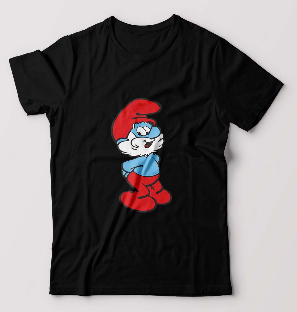 Papa Smurf T-Shirt for Men-Black-Ektarfa.online