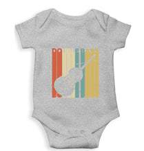 Load image into Gallery viewer, Double Bass Violin Kids Romper For Baby Boy/Girl-0-5 Months(18 Inches)-Grey-Ektarfa.online
