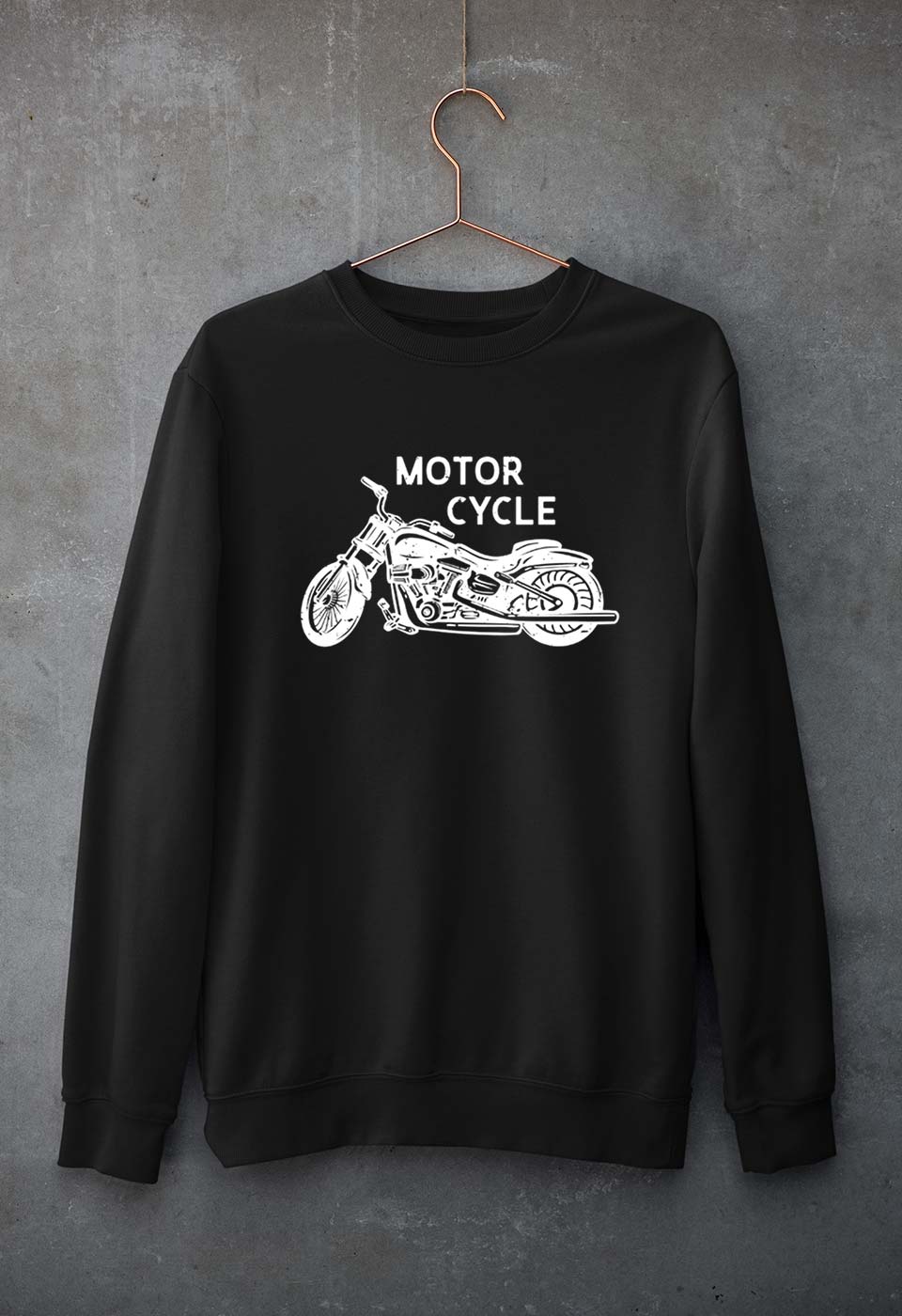 Motorcycle Unisex Sweatshirt for Men/Women-Black-Ektarfa.online