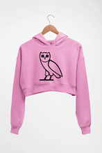 Load image into Gallery viewer, Ovo Crop HOODIE FOR WOMEN-Light Baby Pink-Ektarfa.online

