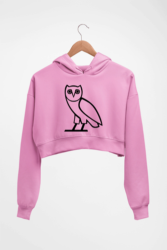 Ovo Crop HOODIE FOR WOMEN-Light Baby Pink-Ektarfa.online