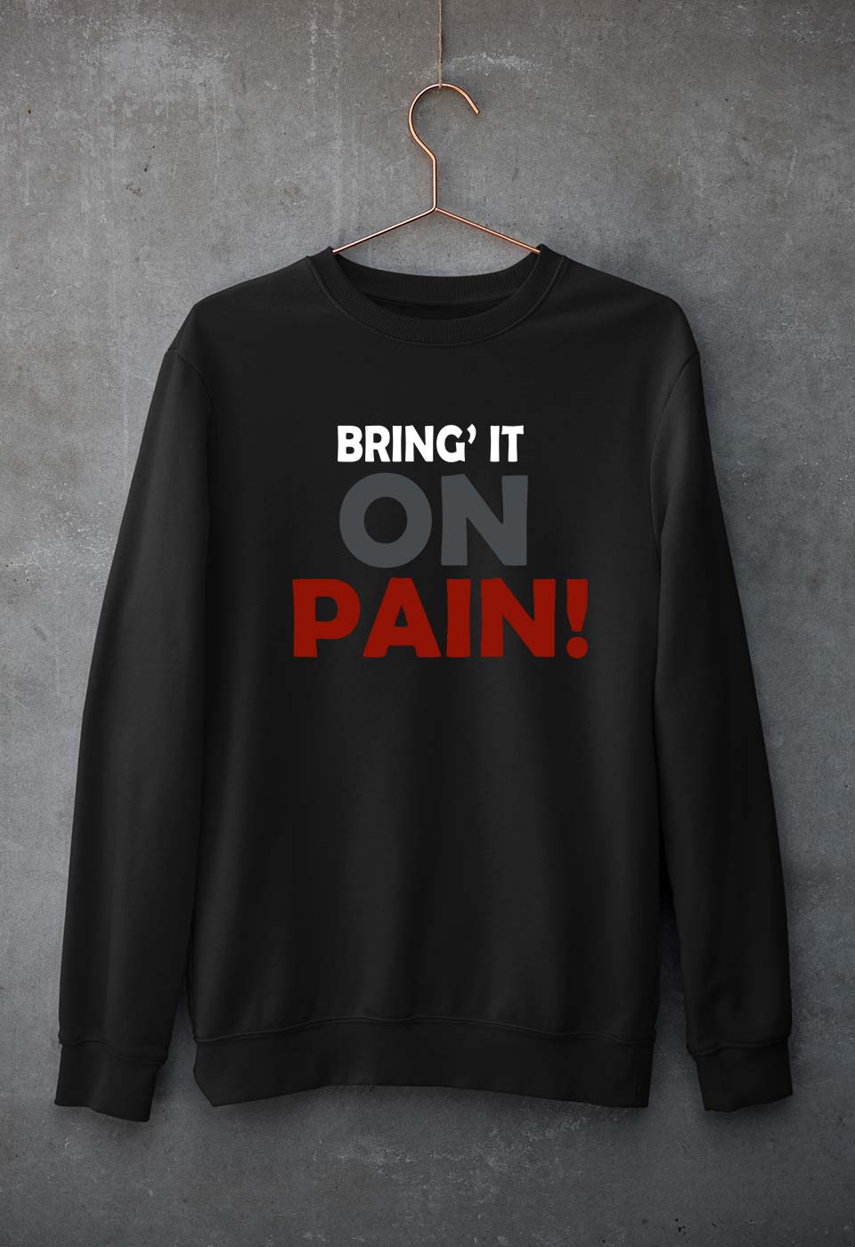 Gym Pain Unisex Sweatshirt for Men/Women-Black-Ektarfa.online