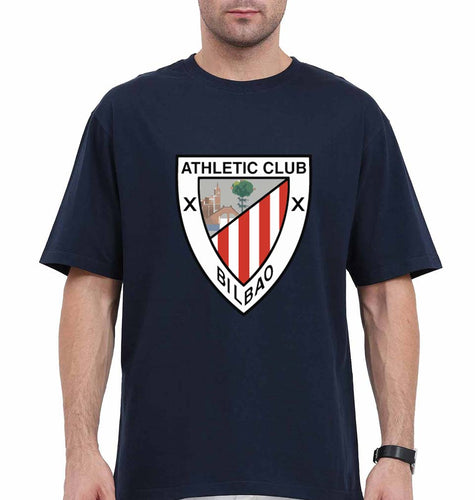 Athletic Club Oversized T-Shirt for Men-Navy Blue-Ektarfa.online