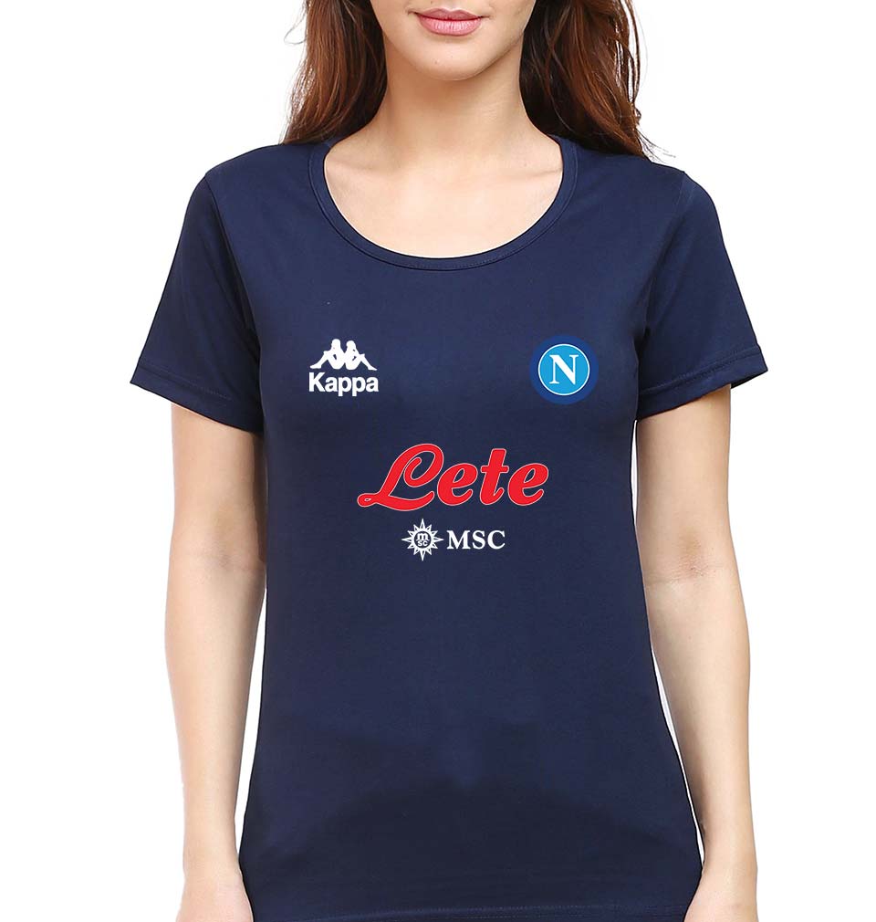 Napoli 2021-22 T-Shirt for Women-Navy Blue-Ektarfa.online