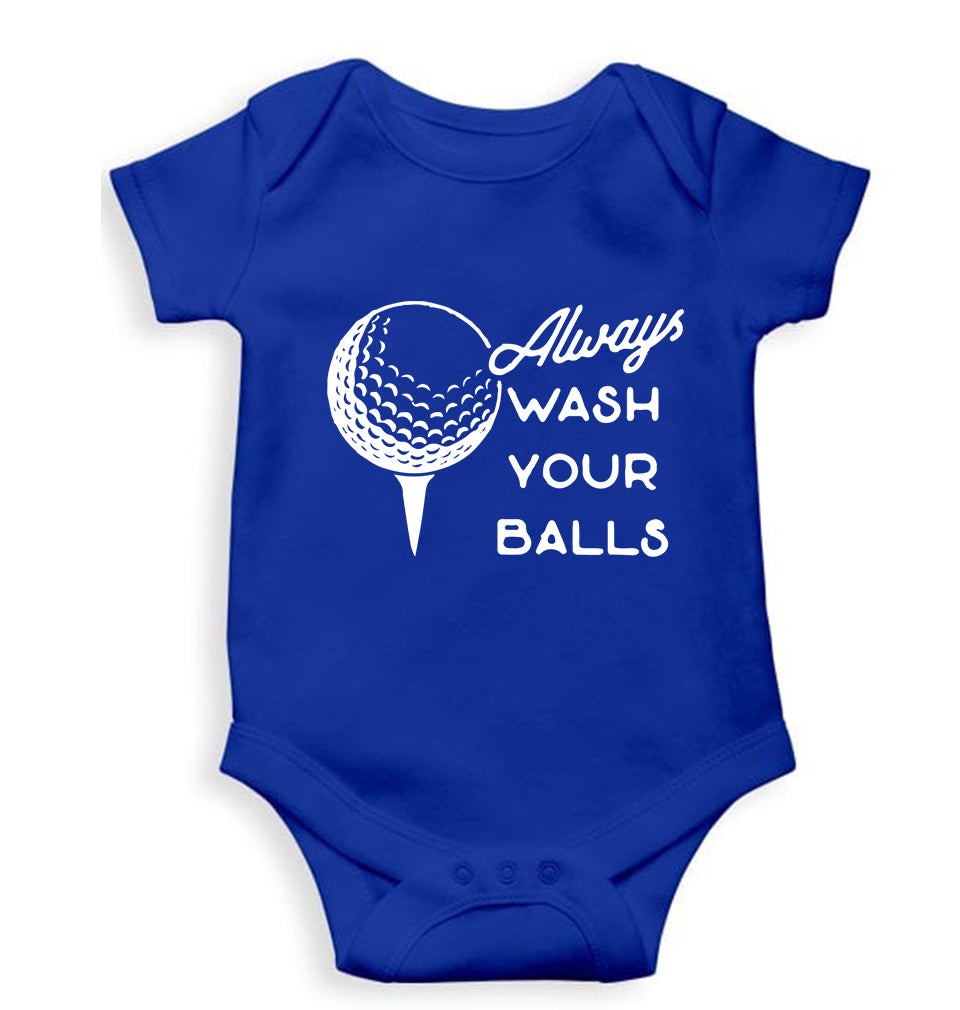 Golf Kids Romper For Baby Boy/Girl-0-5 Months(18 Inches)-Royal Blue-Ektarfa.online