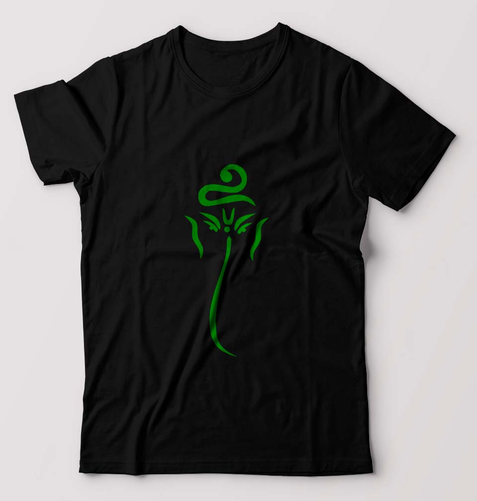 Ganpati JI(Ganesh) T-Shirt for Men-Black-Ektarfa.online