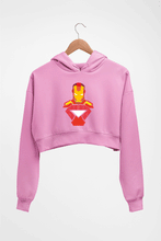 Load image into Gallery viewer, Iron Man Crop HOODIE FOR WOMEN-Light Baby Pink-Ektarfa.online

