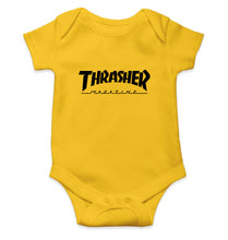 Load image into Gallery viewer, Thrasher Magazine Kids Romper For Baby Boy/Girl-0-5 Months(18 Inches)-Yellow-Ektarfa.online
