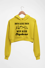 Load image into Gallery viewer, Hayabusa Crop HOODIE FOR WOMEN-Mustard Yellow-Ektarfa.online
