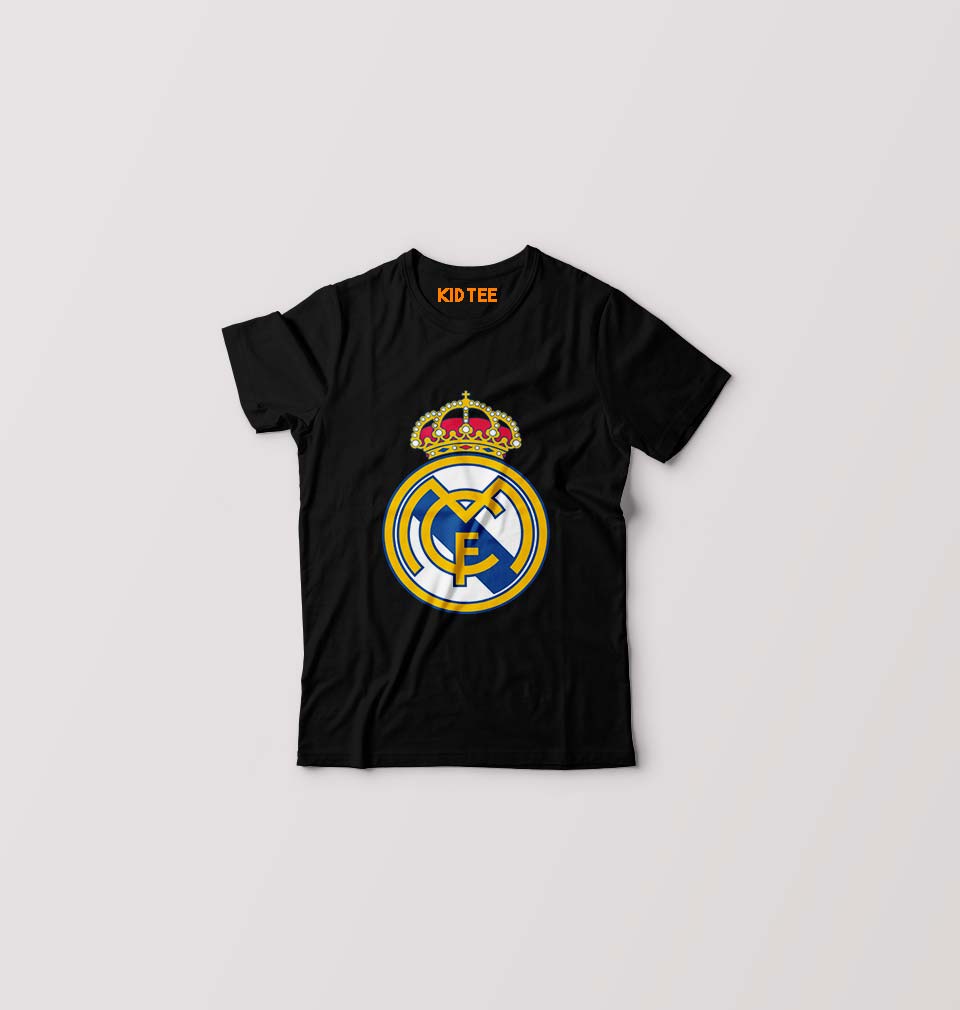 Real Madrid Kids T-Shirt for Boy/Girl-Black-Ektarfa.online