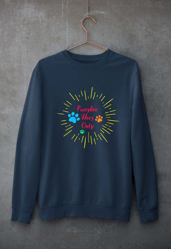 Dog Positive Vibes Unisex Sweatshirt for Men/Women-Navy Blue-Ektarfa.online