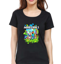 Load image into Gallery viewer, Minecraft T-Shirt for Women-Black-Ektarfa.online
