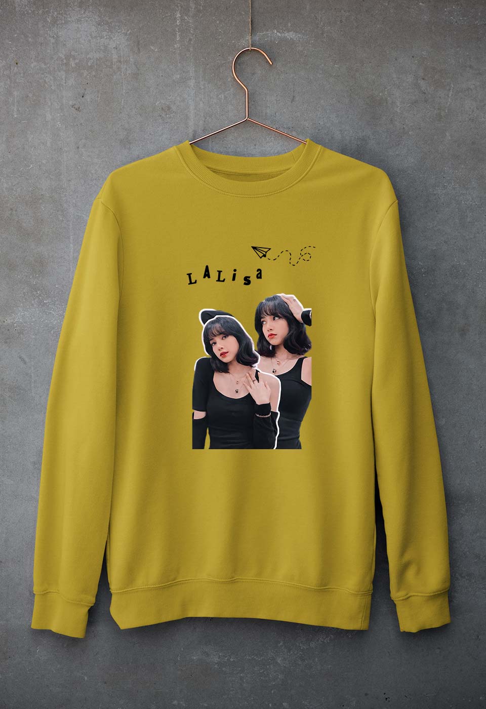 BLACKPINK Unisex Sweatshirt for Men/Women-Mustard Yellow-Ektarfa.online