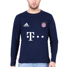 Load image into Gallery viewer, FC Bayern Munich 2021-22 Full Sleeves T-Shirt for Men-Navy Blue-Ektarfa.online
