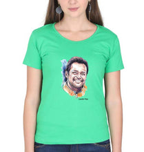 Load image into Gallery viewer, Leander Paes T-Shirt for Women-Flag Green-Ektarfa.online
