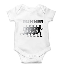 Load image into Gallery viewer, Runner Running Kids Romper For Baby Boy/Girl-0-5 Months(18 Inches)-White-Ektarfa.online
