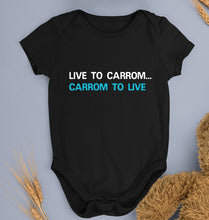 Load image into Gallery viewer, Carrom Kids Romper For Baby Boy/Girl-Black-Ektarfa.online
