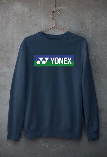 Yonex Unisex Sweatshirt for Men/Women-S(40 Inches)-Black-Ektarfa.online