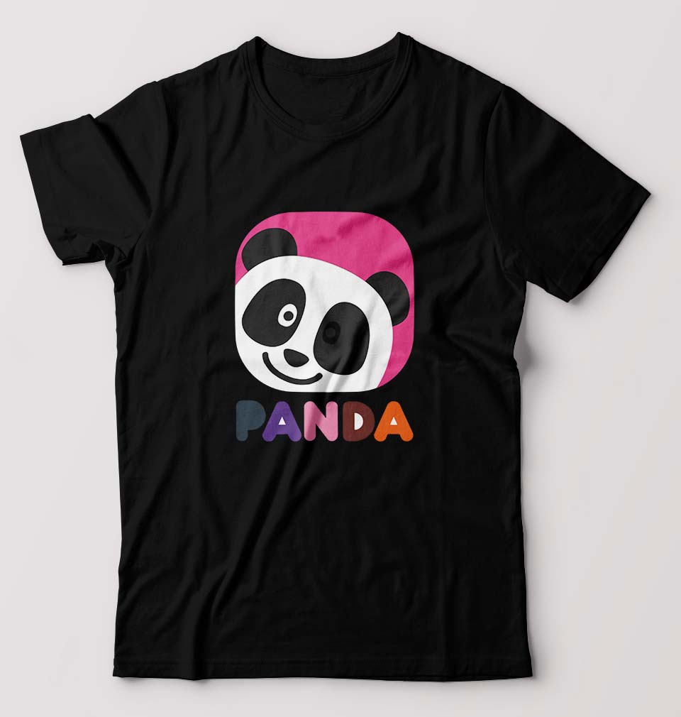 Panda T-Shirt for Men-Black-Ektarfa.online