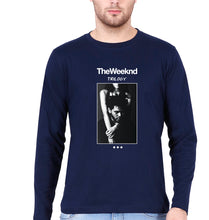 Load image into Gallery viewer, The Weeknd Trilogy Full Sleeves T-Shirt for Men-Navy Blue-Ektarfa.online
