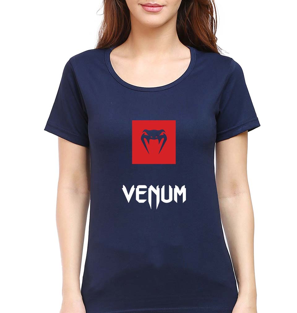 UFC Venum T-Shirt for Women-Navy Blue-Ektarfa.online