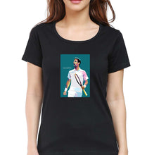 Load image into Gallery viewer, Novak Djokovic Tennis T-Shirt for Women-Black-Ektarfa.online
