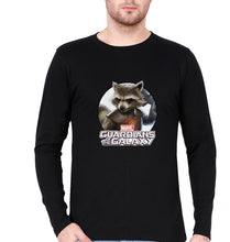 Load image into Gallery viewer, Rocket Raccoon Full Sleeves T-Shirt for Men-Black-Ektarfa.online
