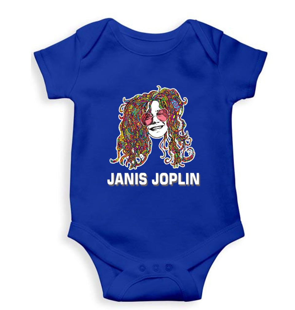 Janis Joplin Kids Romper For Baby Boy/Girl-Royal Blue-Ektarfa.online