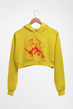 Load image into Gallery viewer, Daredevil Crop HOODIE FOR WOMEN-Mustard Yellow-Ektarfa.online
