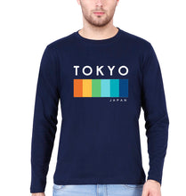 Load image into Gallery viewer, Tokyo Japan Full Sleeves T-Shirt for Men-Navy Blue-Ektarfa.online
