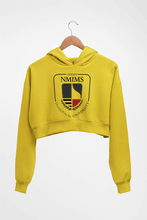 Load image into Gallery viewer, NMIMS University Crop HOODIE FOR WOMEN-Mustard Yellow-Ektarfa.online

