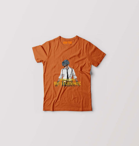 PUBG Player Unknown's Battleground Kids T-Shirt for Boy/Girl-Orange-Ektarfa.online