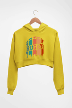 Load image into Gallery viewer, Rugby Crop HOODIE FOR WOMEN-Mustard Yellow-Ektarfa.online
