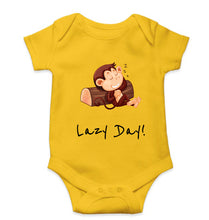 Load image into Gallery viewer, Monkey Lazy Day Kids Romper For Baby Boy/Girl-Yellow-Ektarfa.online
