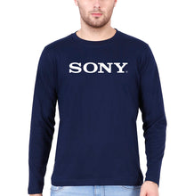Load image into Gallery viewer, Sony Full Sleeves T-Shirt for Men-Navy Blue-Ektarfa.online
