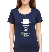 Load image into Gallery viewer, Geek Coder T-Shirt for Women-Navy Blue-Ektarfa.online

