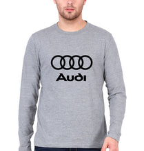 Load image into Gallery viewer, Audi Full Sleeves T-Shirt for Men-Grey Melange-Ektarfa.online
