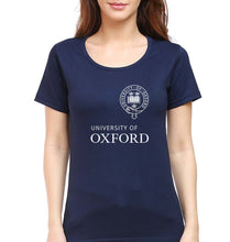 Load image into Gallery viewer, University of Oxford T-Shirt for Women-Navy Blue-Ektarfa.online
